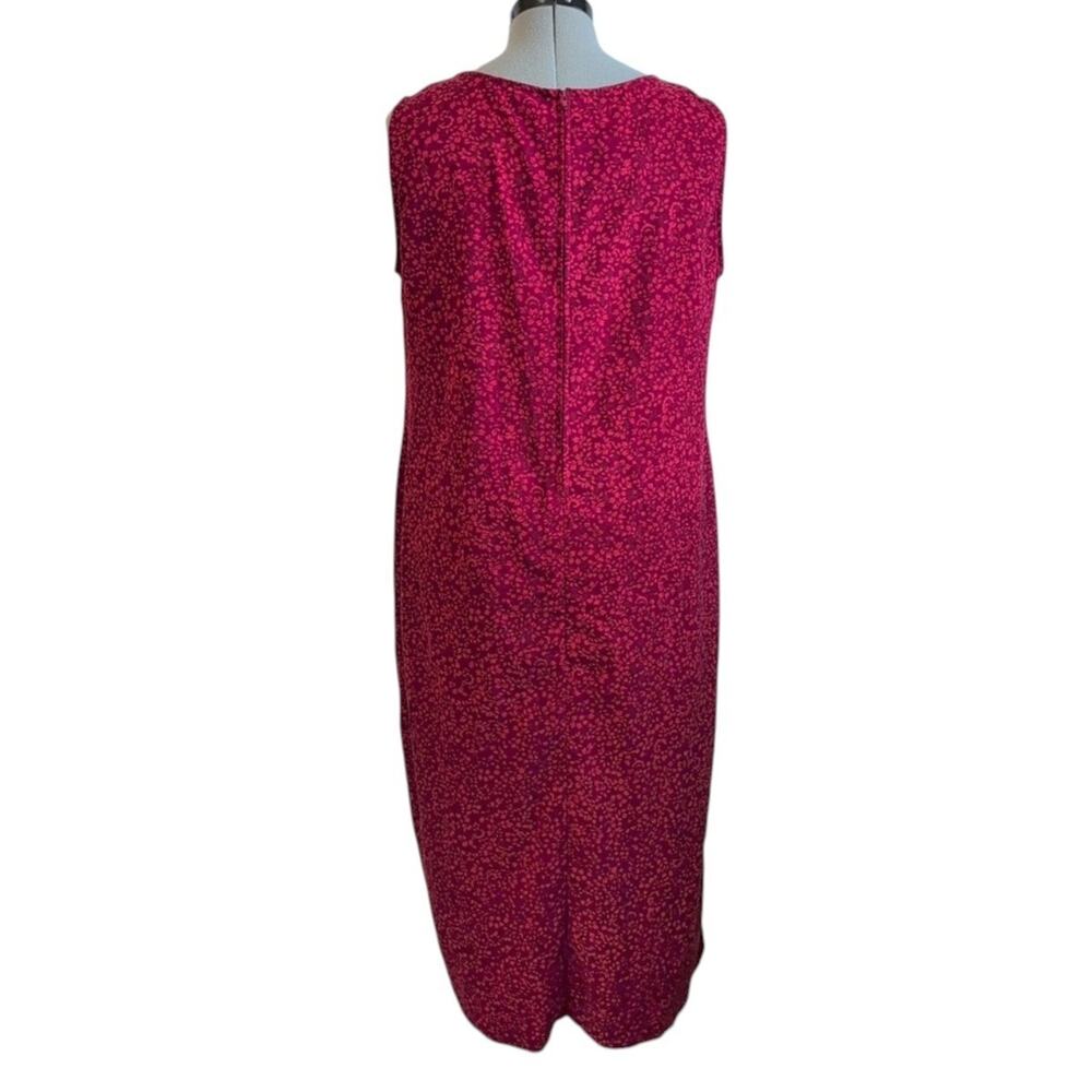 Vintage Y2K Melissa Harper MHM Sleeveless Sheath Dress Size 16W Retro Minimalist - Picture 3 of 9